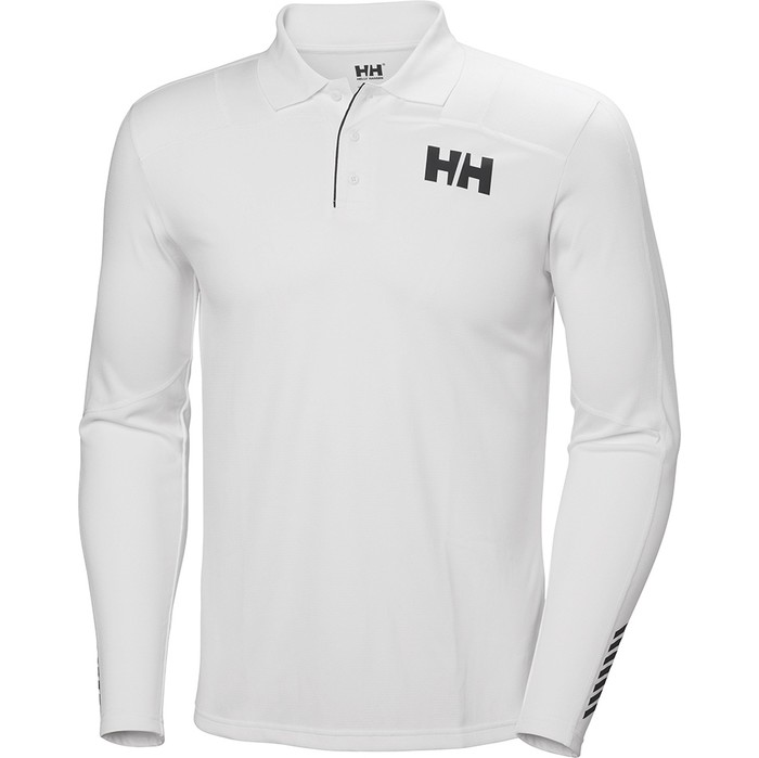 2019 Helly Hansen Lifa Active Light Ls Polo White 49332 Segling Segling Watersports Outlet